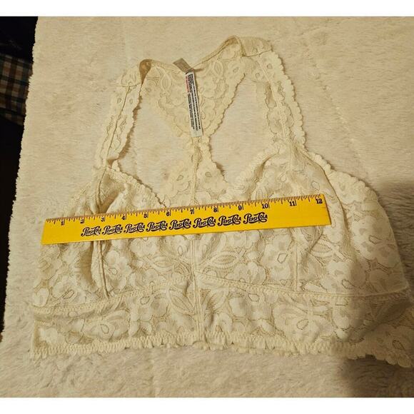 Free‎ People Intimate Off White SzM Crossback Bralette. Sexy Feminine Romantic - Picture 4 of 12